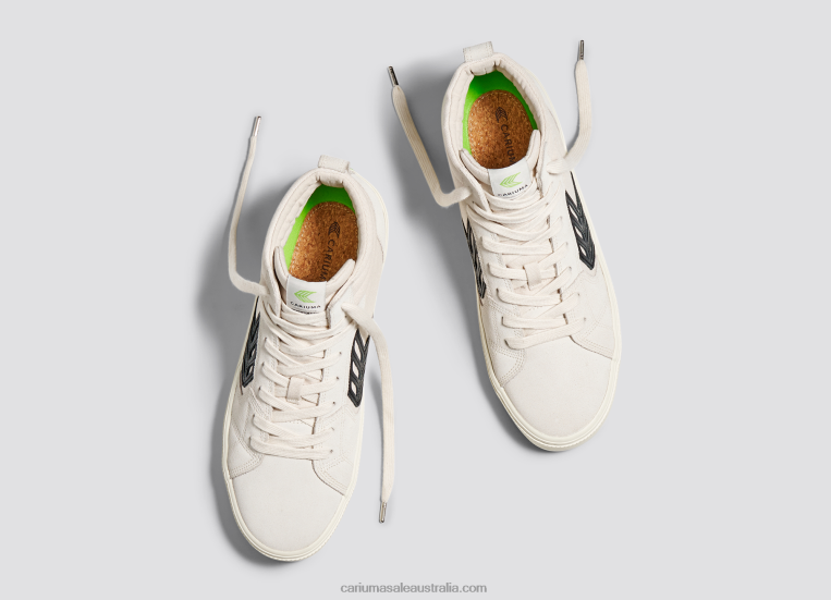 T8NFN145 Men Off-White Vintage/Black Cariuma