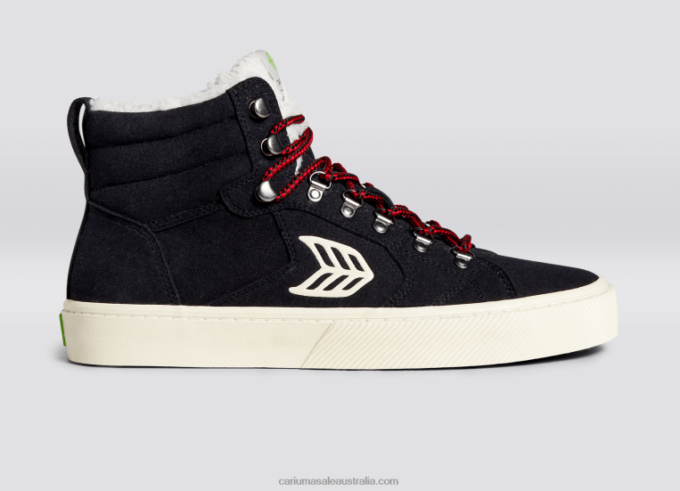 T8NFN192 Men Black Suede Cariuma