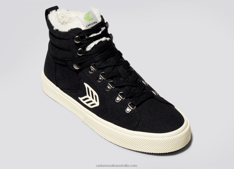 T8NFN192 Men Black Suede Cariuma
