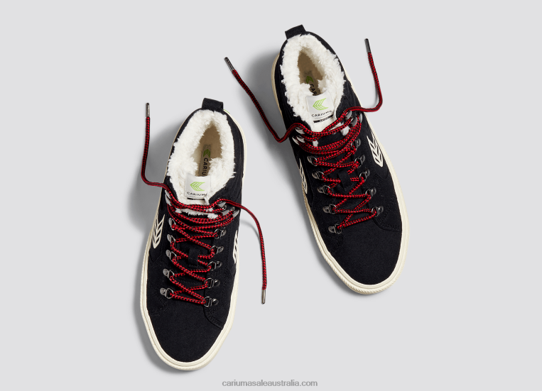 T8NFN192 Men Black Suede Cariuma