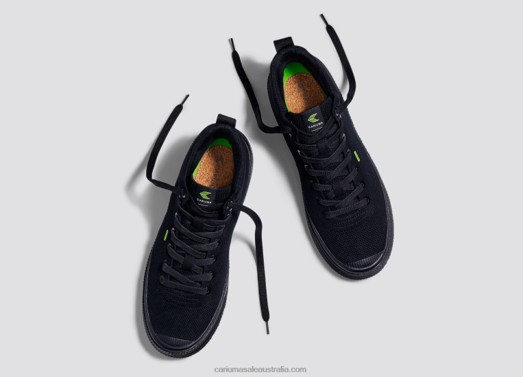 T8NFN190 Men All Black Knit Cariuma