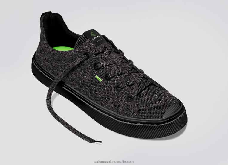 T8NFN182 Men Stone Black Knit Cariuma