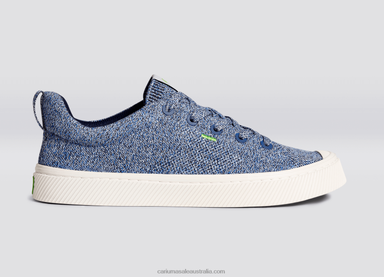 T8NFN183 Men Stone Blue Knit Cariuma