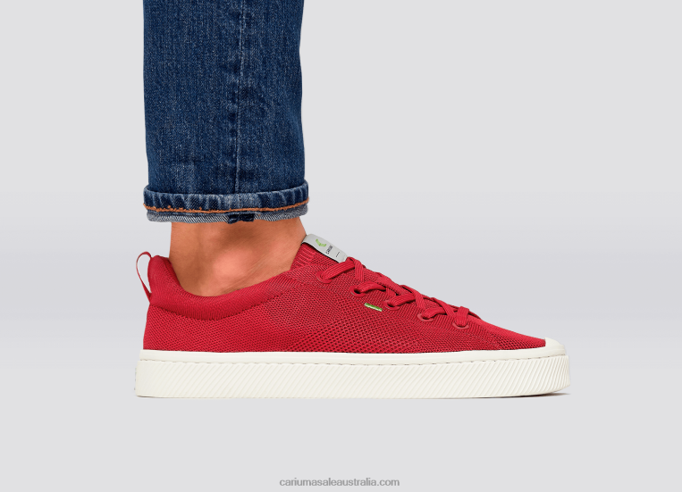 T8NFN185 Men Raw Red Knit Cariuma
