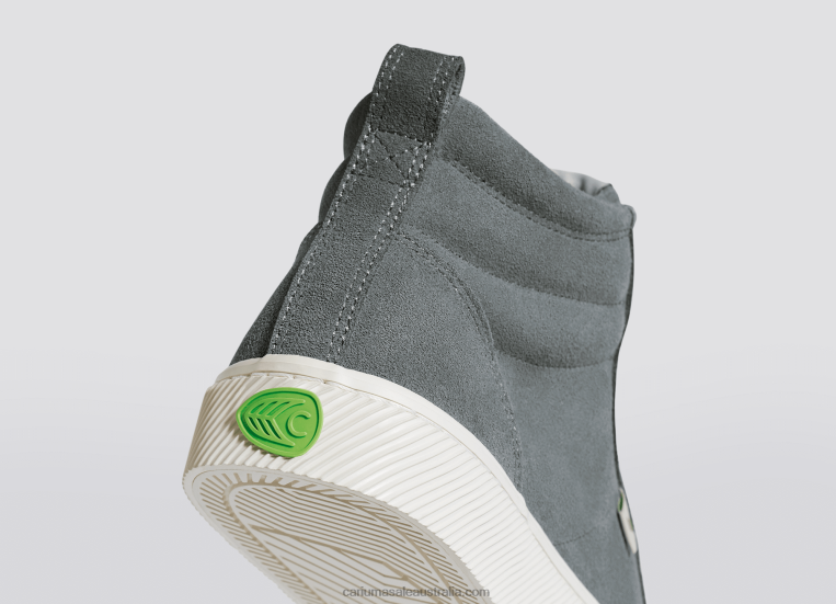 T8NFN60 Men Charcoal Grey Suede Cariuma