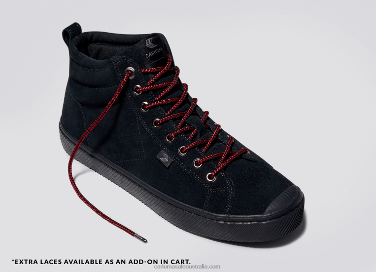 T8NFN68 Men All Black Suede Cariuma