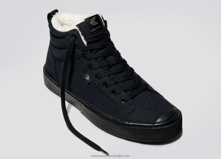 T8NFN70 Men Therma All Black Suede Cariuma