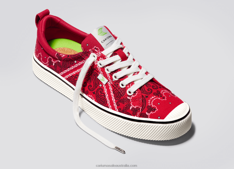T8NFN14 Men Red Bandana Canvas Cariuma