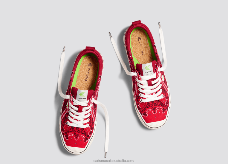 T8NFN14 Men Red Bandana Canvas Cariuma