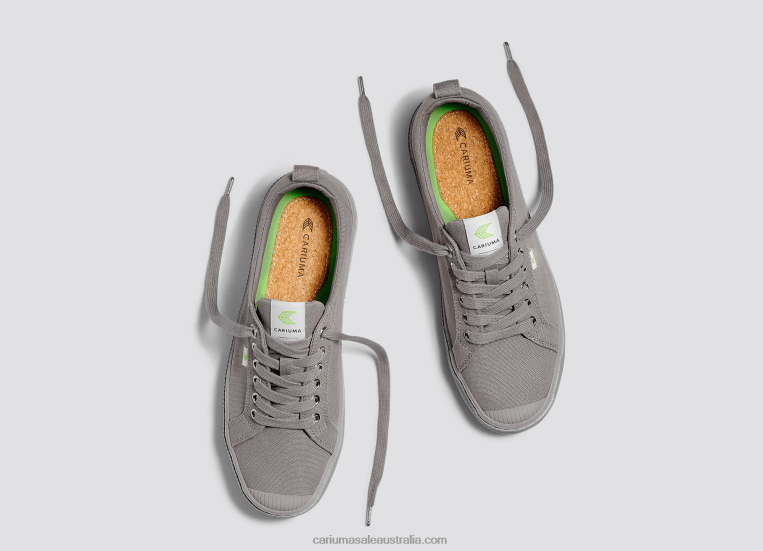 T8NFN33 Men All Grey Canvas Cariuma