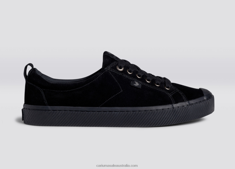 T8NFN35 Men All Black Suede Cariuma
