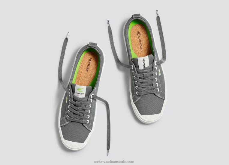 T8NFN40 Men Pantone Gargoyle Grey Canvas Cariuma