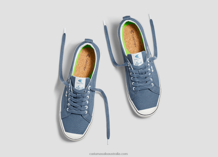 T8NFN53 Men Gjusta Steel Blue Canvas Cariuma