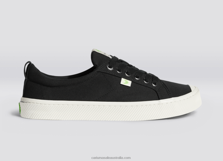 T8NFN6 Men Black Canvas Cariuma
