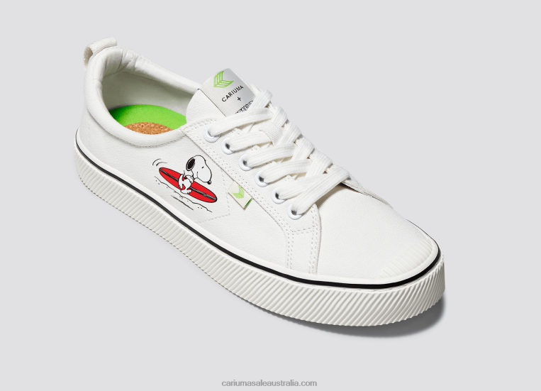 T8NFN83 Men Peanuts Surf Off-White Canvas Cariuma