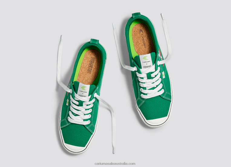 T8NFN84 Men Peanuts Surf Green Canvas Cariuma