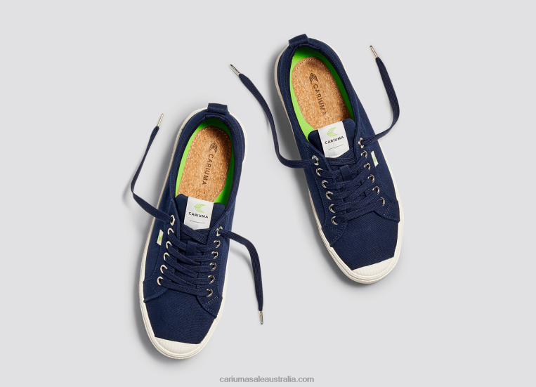 T8NFN8 Men Navy Canvas Cariuma