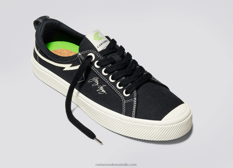 T8NFN90 Men Gerry Lopez Black Canvas Cariuma