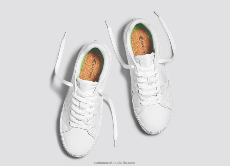 T8NFN96 Men White LWG Leather/Ice Cariuma