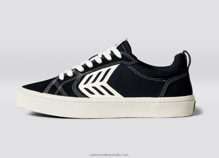 T8NFN149 Men Left foot(Single Shoe)-Black Contrast/Ivory Cariuma