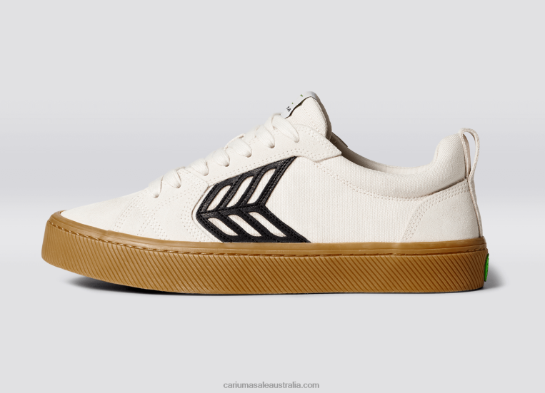 T8NFN152 Men Left foot(Single Shoe)-Off-White Vintage Gum/Black Cariuma