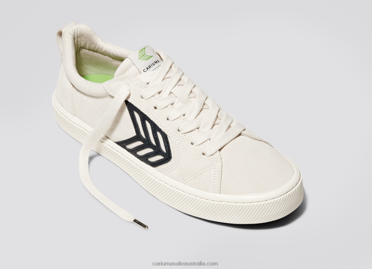 T8NFN160 Men Right foot(Single Shoe)-Off-White Vintage/Black Cariuma