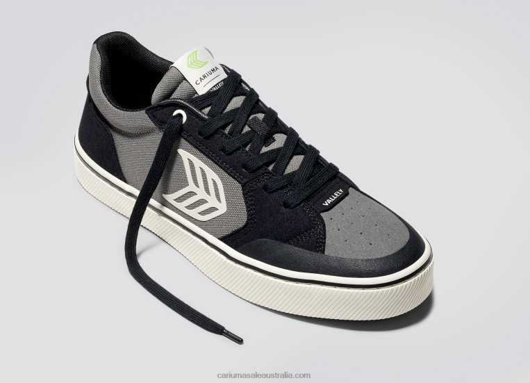 T8NFN118 Men Black & Charcoal Grey/Ivory Cariuma