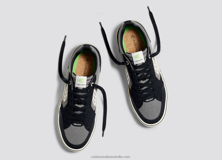 T8NFN118 Men Black & Charcoal Grey/Ivory Cariuma