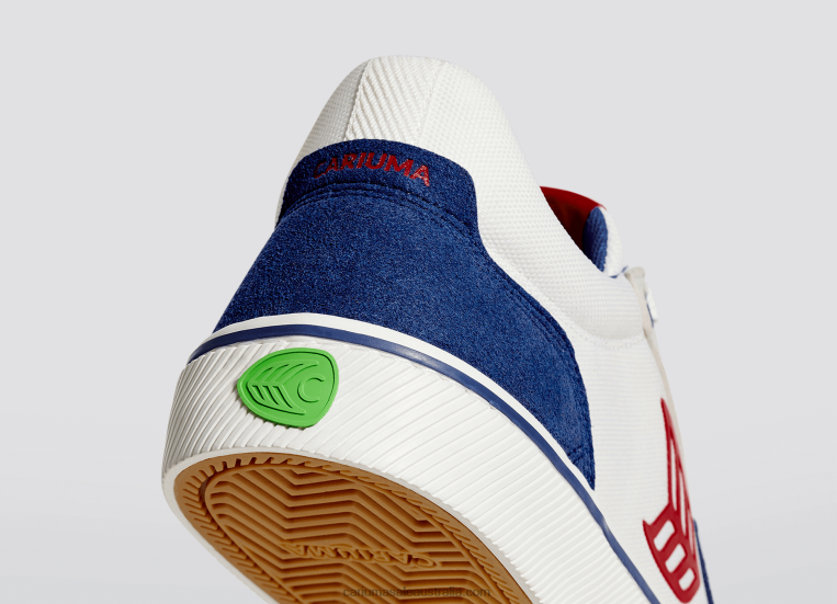 T8NFN123 Men Blue & Off-White/Red Cariuma