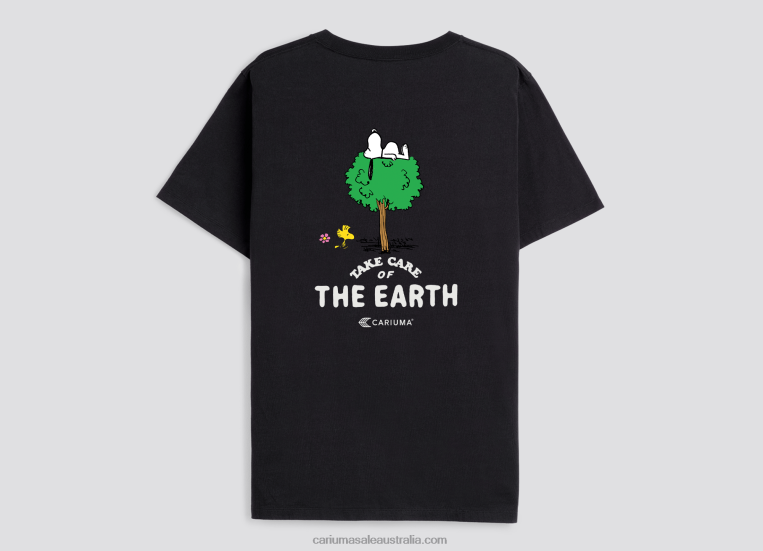 T8NFN214 Women Peanuts Earth Black Cariuma