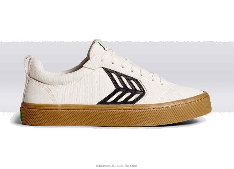 T8NFN344 Women Off-White Vintage Gum/Black Cariuma