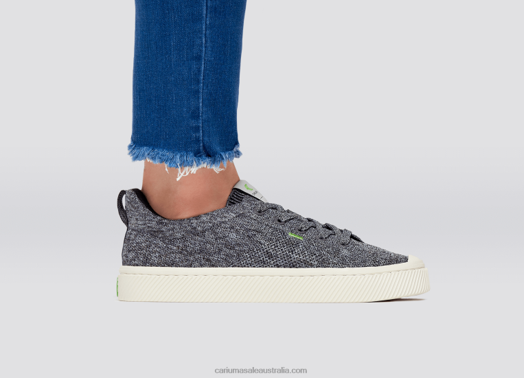 T8NFN393 Women Stone Grey Knit Cariuma