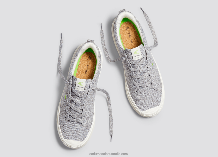 T8NFN394 Women Stone Light Grey Knit Cariuma