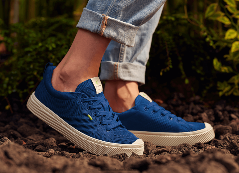 T8NFN395 Women Mineral Blue Knit Cariuma