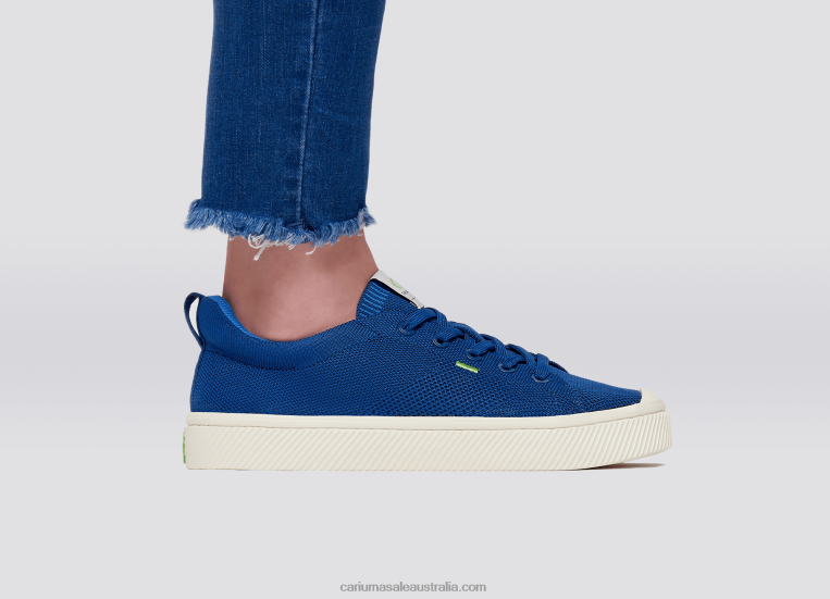 T8NFN395 Women Mineral Blue Knit Cariuma