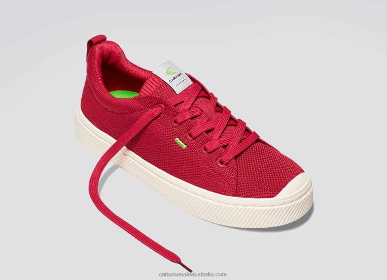 T8NFN400 Women Raw Red Knit Cariuma