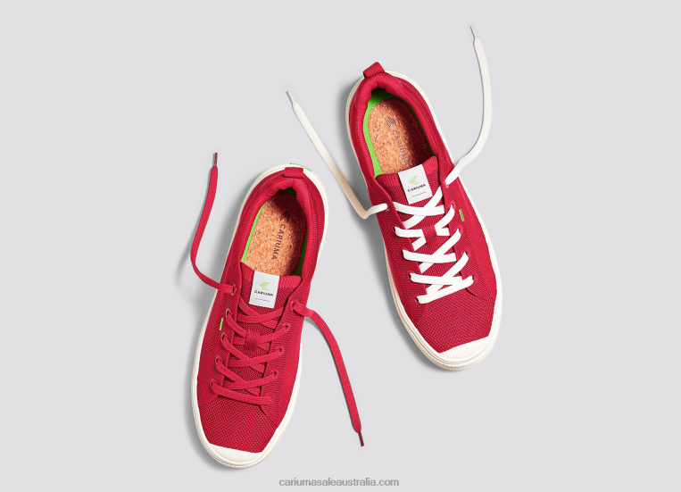 T8NFN400 Women Raw Red Knit Cariuma
