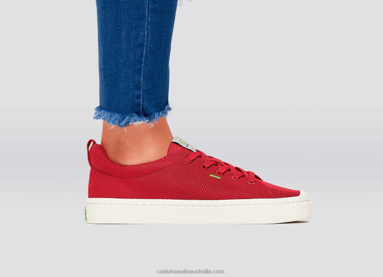 T8NFN400 Women Raw Red Knit Cariuma