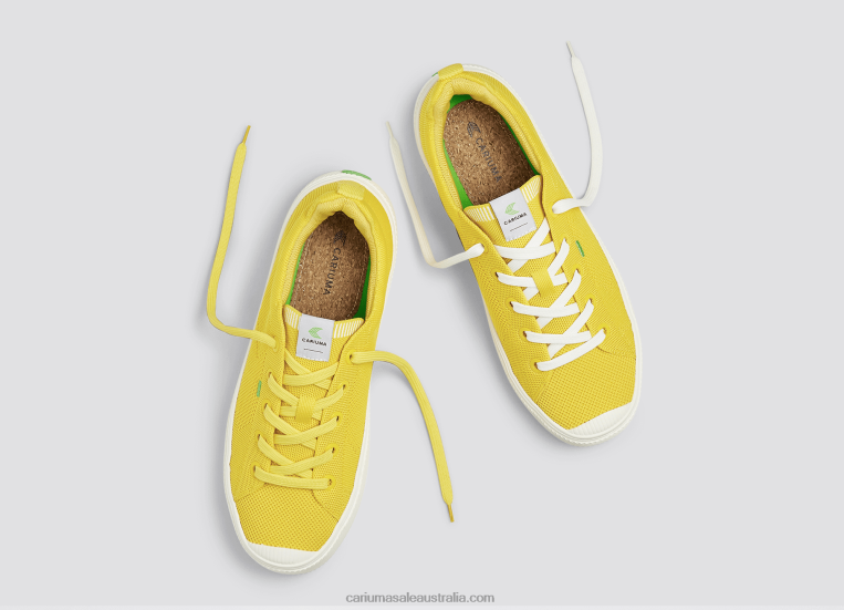 T8NFN401 Women Sun Yellow Knit Cariuma