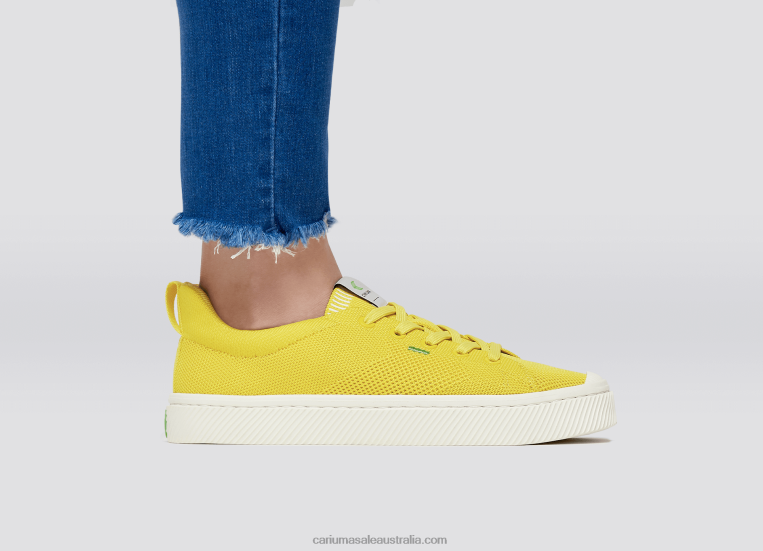 T8NFN401 Women Sun Yellow Knit Cariuma