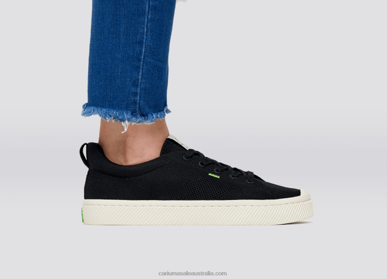 T8NFN410 Women Black Knit Cariuma