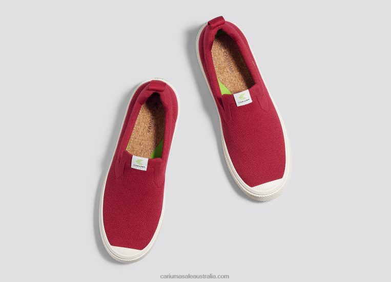 T8NFN388 Women Red Knit Cariuma