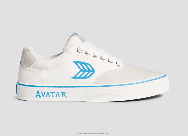 T8NFN293 Women Avatar Off-White/Blue Cariuma