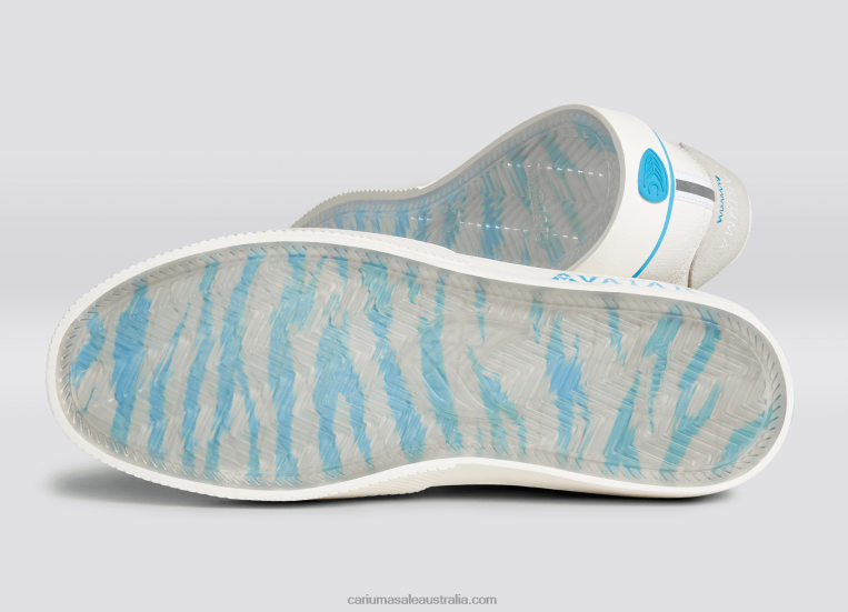 T8NFN293 Women Avatar Off-White/Blue Cariuma