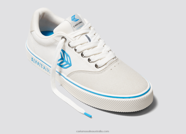 T8NFN293 Women Avatar Off-White/Blue Cariuma