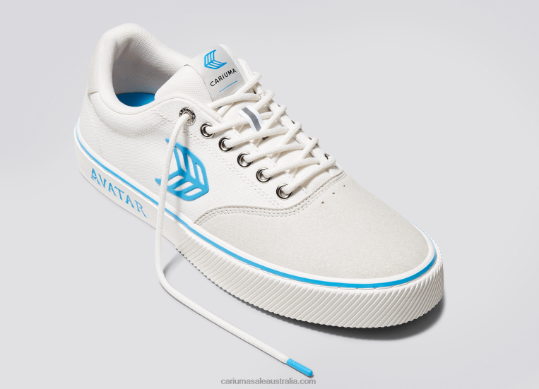T8NFN293 Women Avatar Off-White/Blue Cariuma