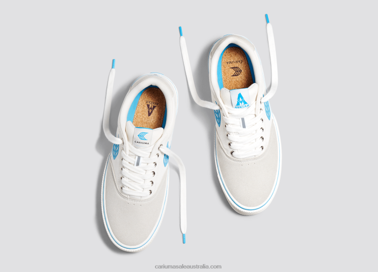 T8NFN293 Women Avatar Off-White/Blue Cariuma