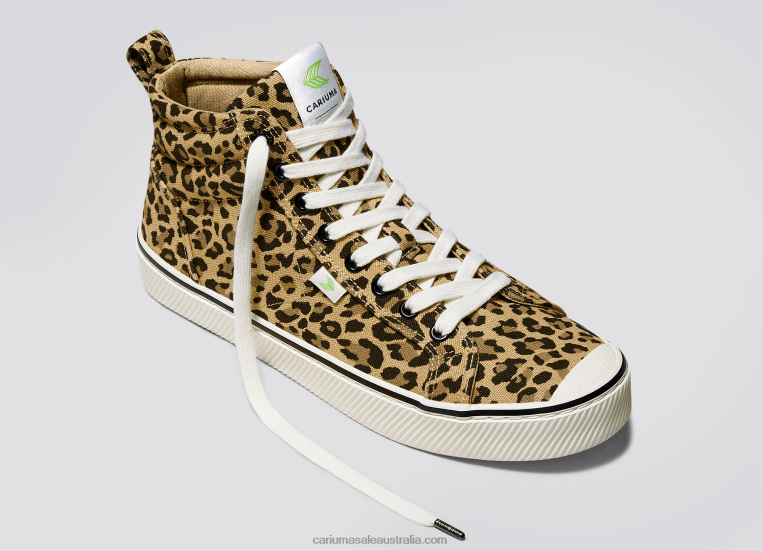 T8NFN275 Women Leopard Canvas Cariuma