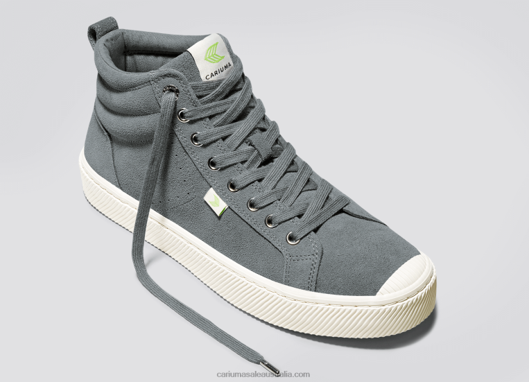 T8NFN277 Women Charcoal Grey Suede Cariuma