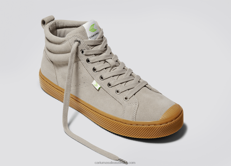 T8NFN278 Women Grey Gum Suede Cariuma